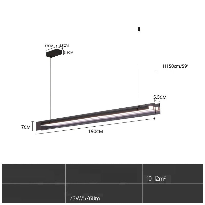 Matthis™ | Doppelschichtige LED-Glaspendelleuchte