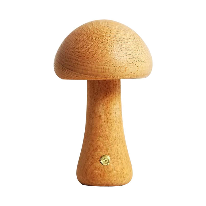 Oskar™ | Pilz-Tischlampe aus Naturholz