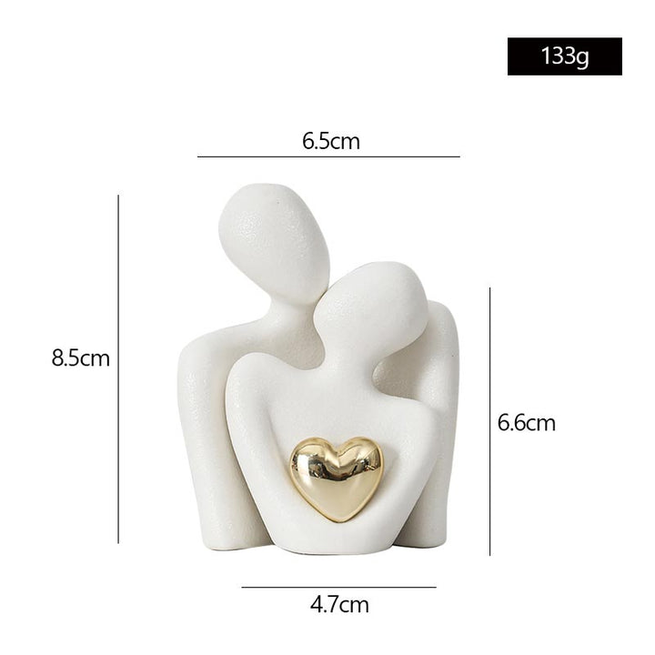 Herzstück™ | Abstrakte Romantische Paarbefigur